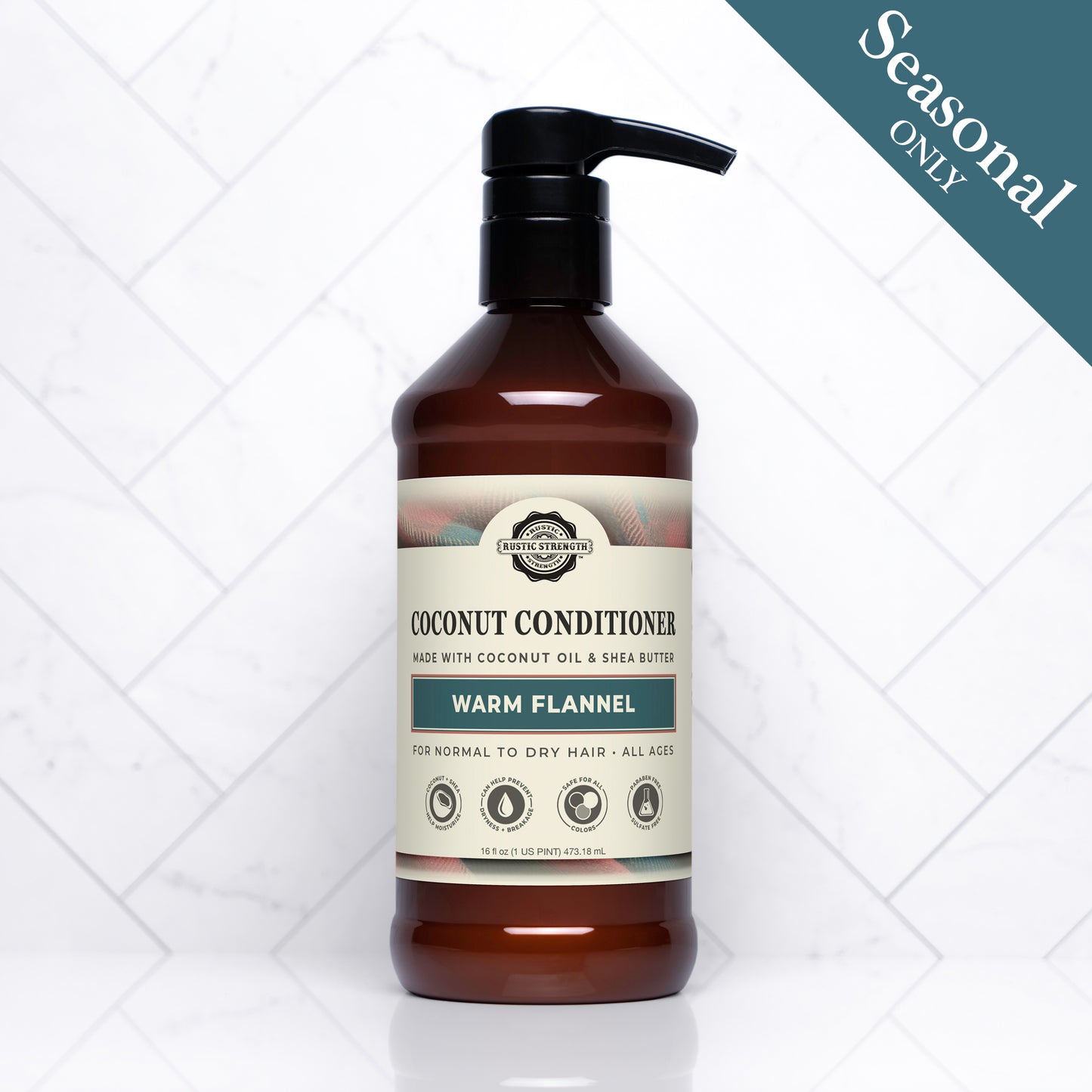 Coconut Conditioner | Warm Flannel | 16 oz Bottles