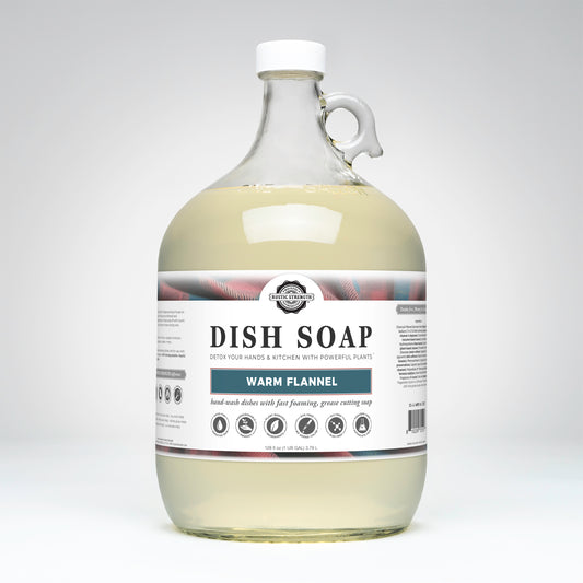 Rustic Strength, Dish Soap, 1 Gallon, Glass Jug, Warm Flannel