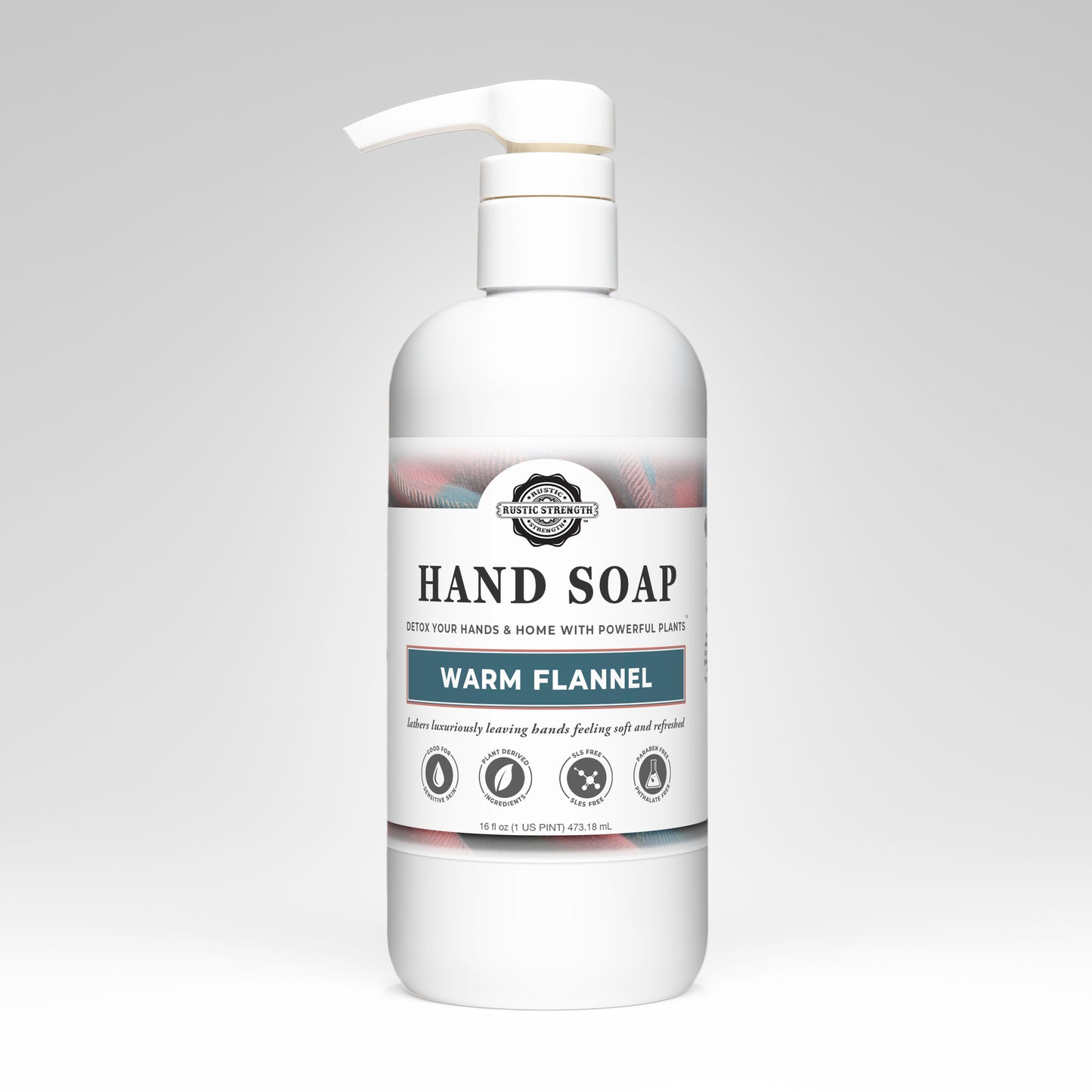 Hand Soap | Warm Flannel | 16 oz Pump Bottle