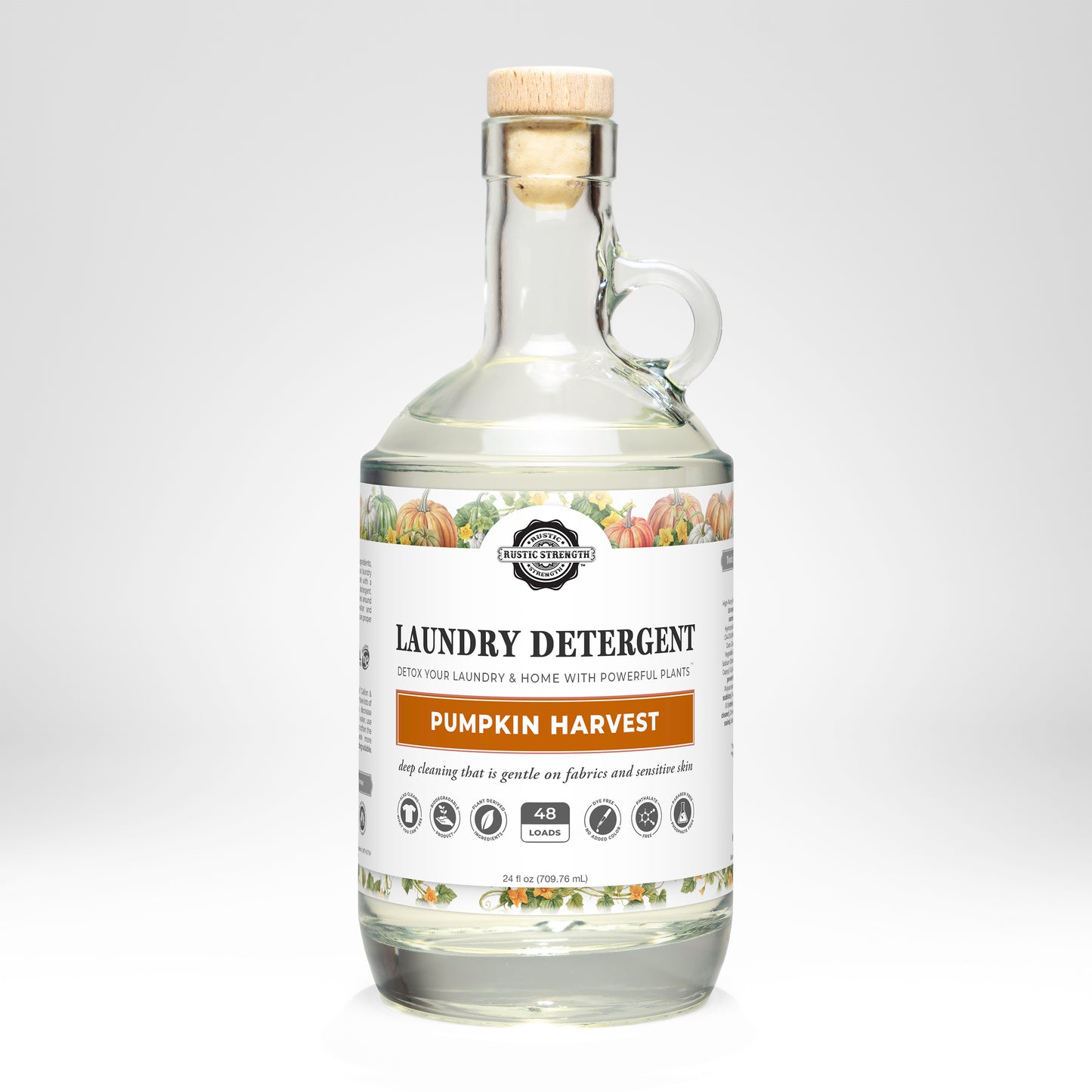Laundry Detergent | Pumpkin Harvest | 24 oz Glass Bottle