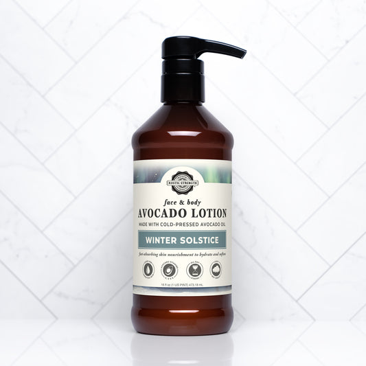 Avocado Lotion for Face & Body | Winter Solstice | 16 oz Bottles