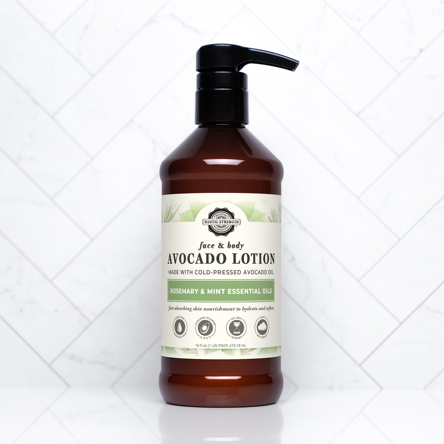 Avocado Lotion for Face & Body | 16 oz Bottles