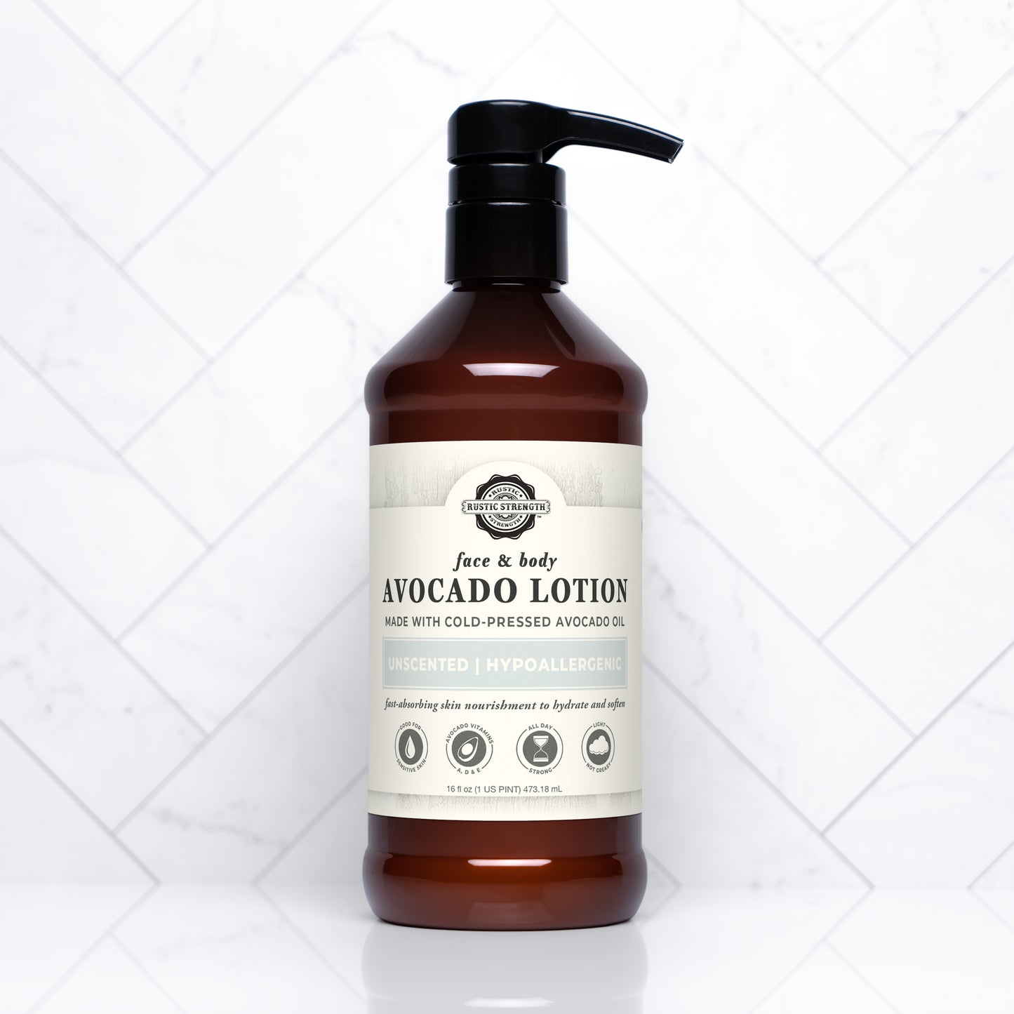 Avocado Lotion for Face & Body | 16 oz Bottles