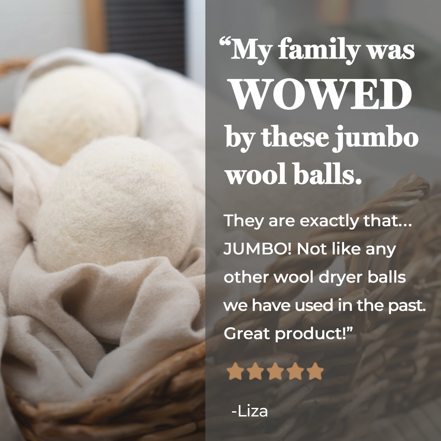 Jumbo Sheep Wool Dryer Balls