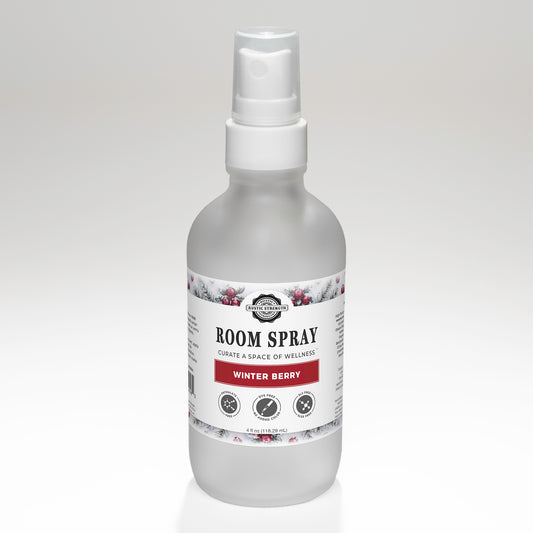 Rustic Strength, Room Spray, 4oz, glass with spray top, Winter Berry