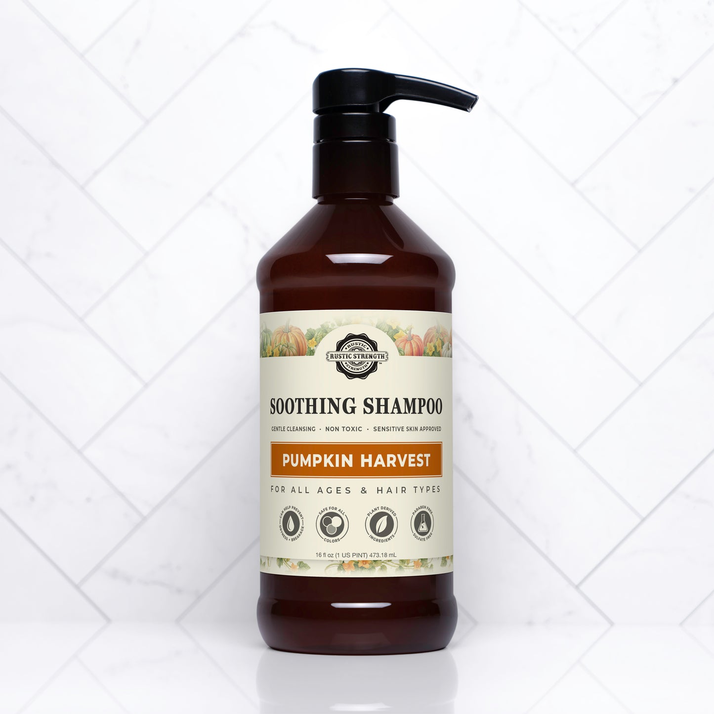 Soothing Shampoo | Pumpkin Harvest | 16 oz Bottles