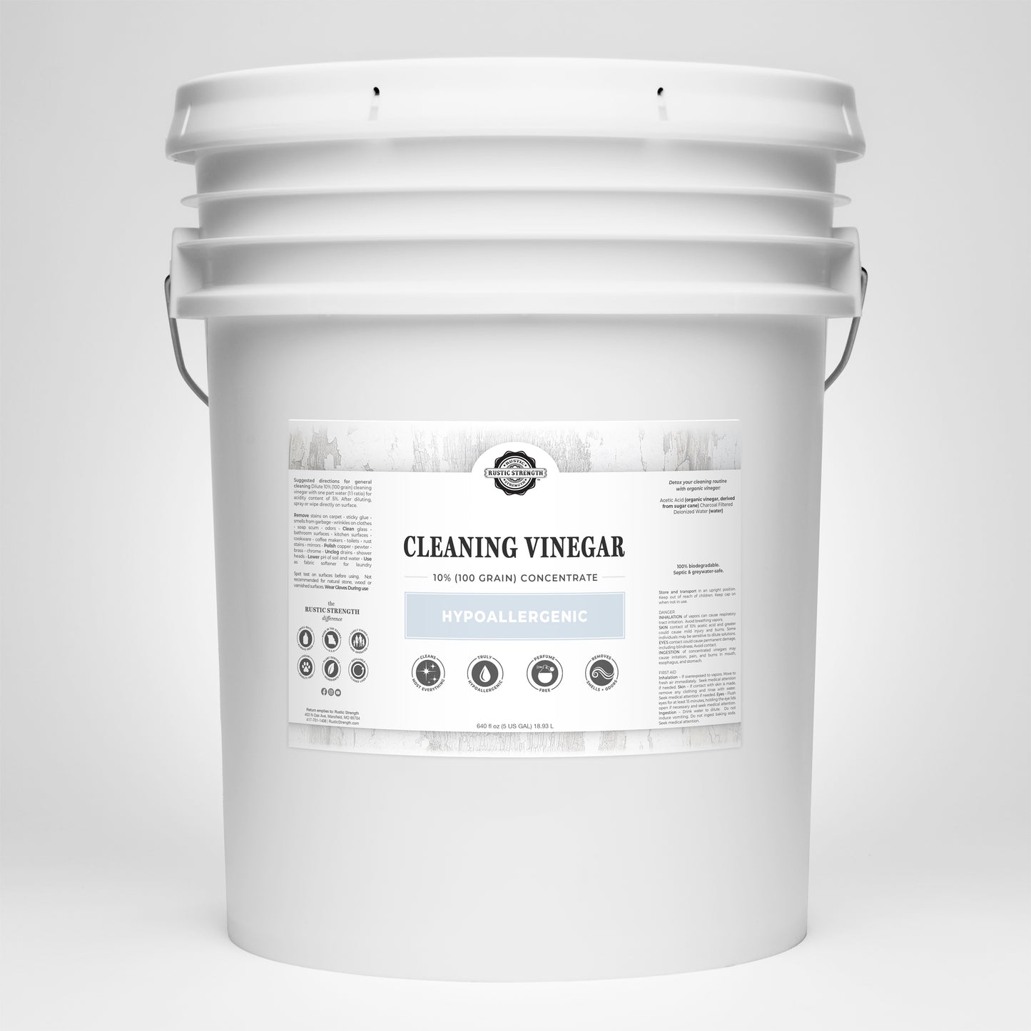 Organic White Vinegar - 100 grain