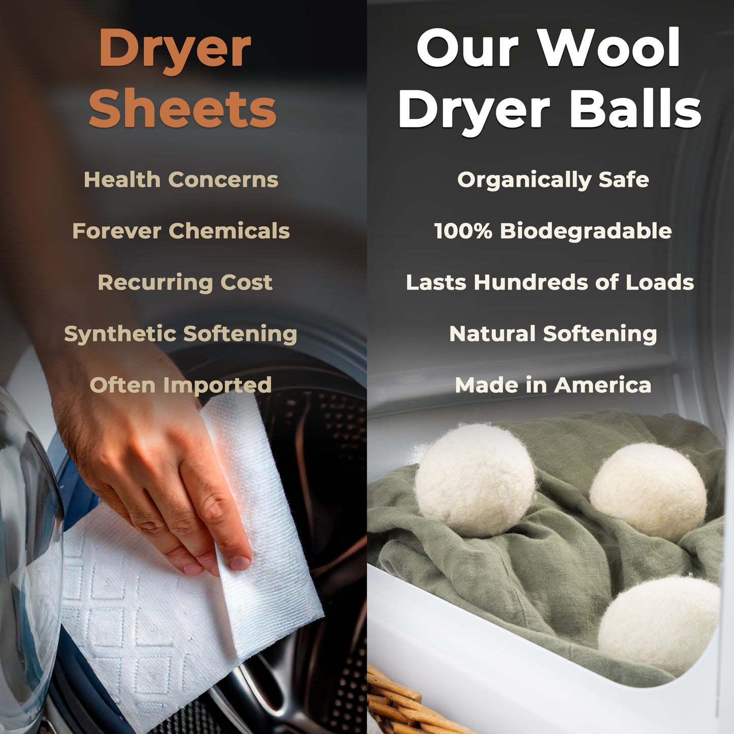 Jumbo Sheep Wool Dryer Balls