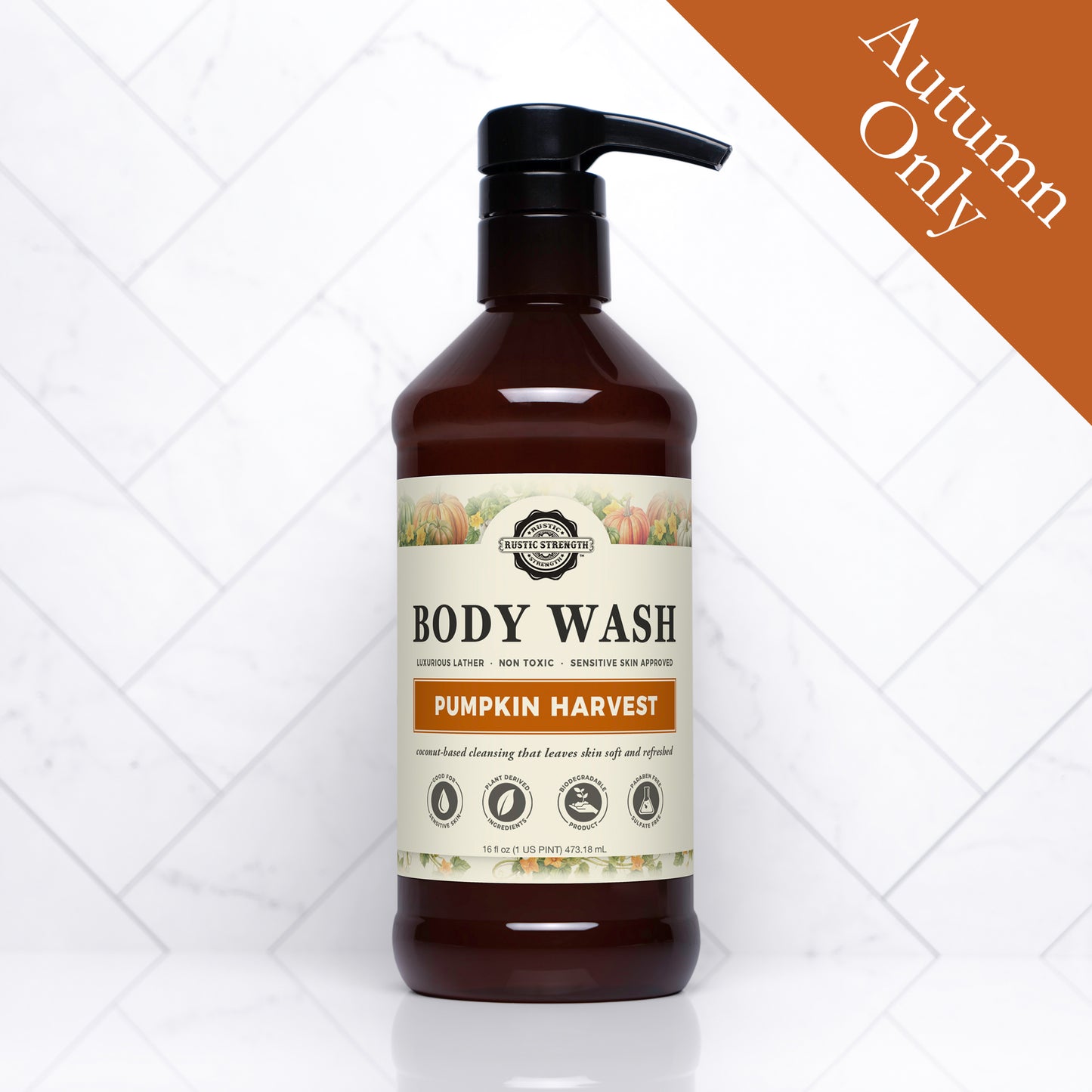 Moisturizing Body Wash | Pumpkin Harvest | 16 oz Bottles