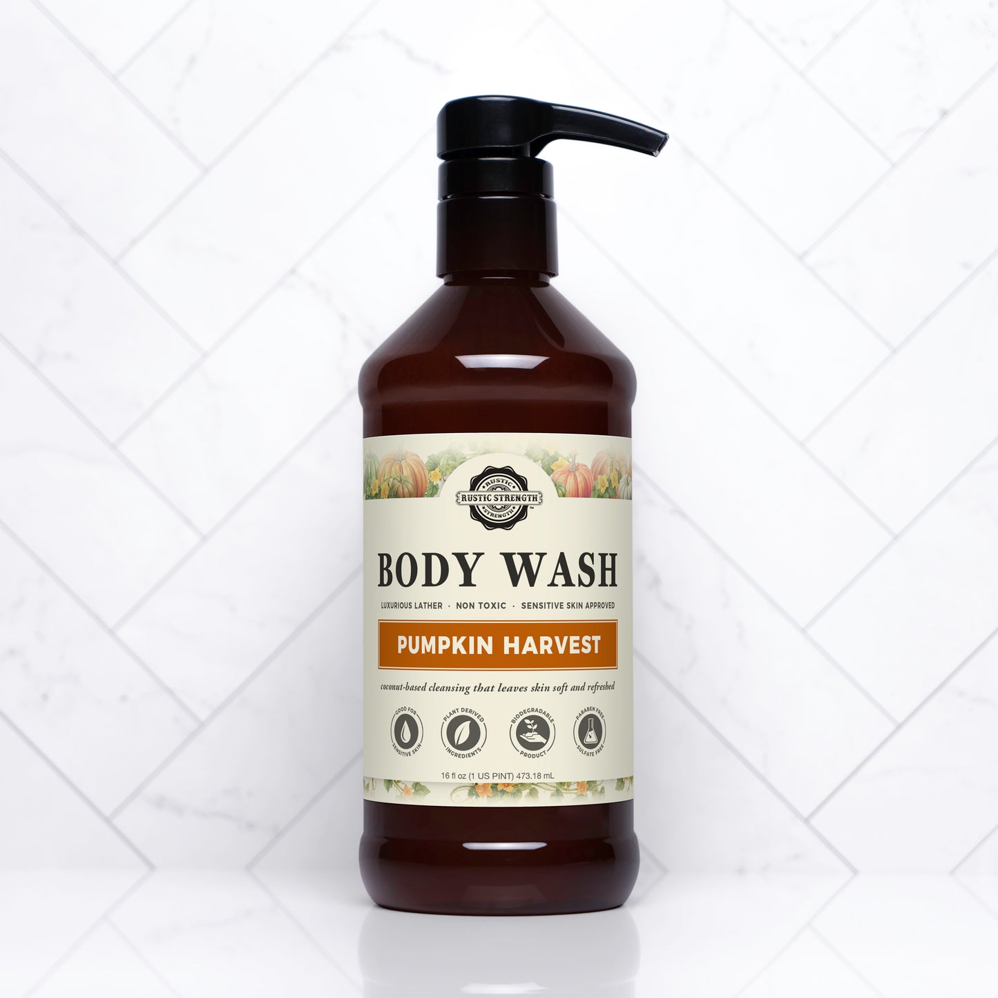 Moisturizing Body Wash | Pumpkin Harvest | 16 oz Bottles