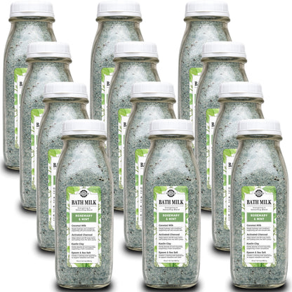 Bath Milk | 16 oz Glass Milk Bottle