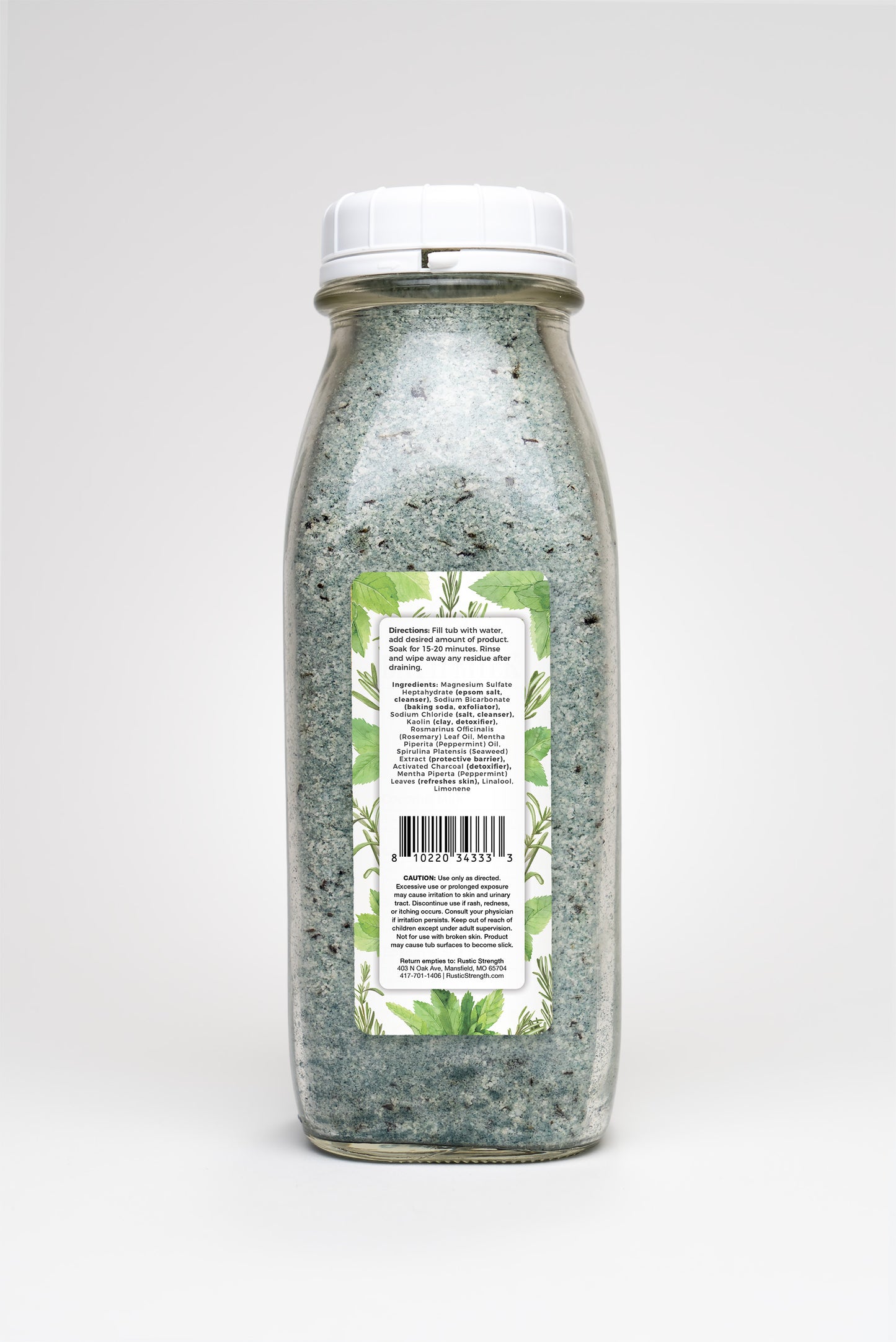 Bath Milk | 16 oz Glass Milk Bottle
