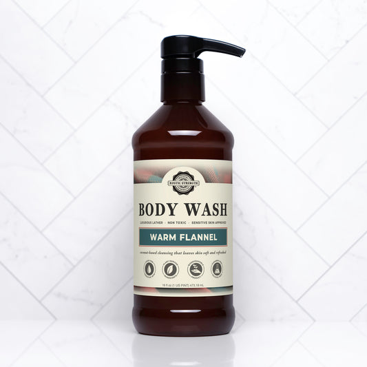 Moisturizing Body Wash | Warm Flannel | 16 oz Bottles