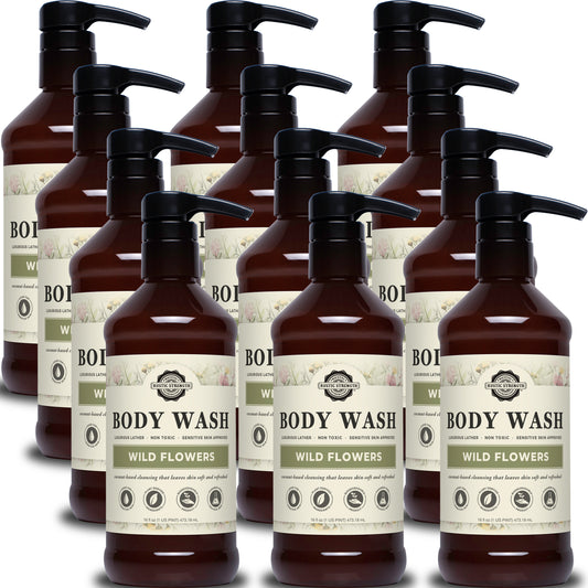Moisturizing Body Wash | Wild Flowers | 16 oz Bottles