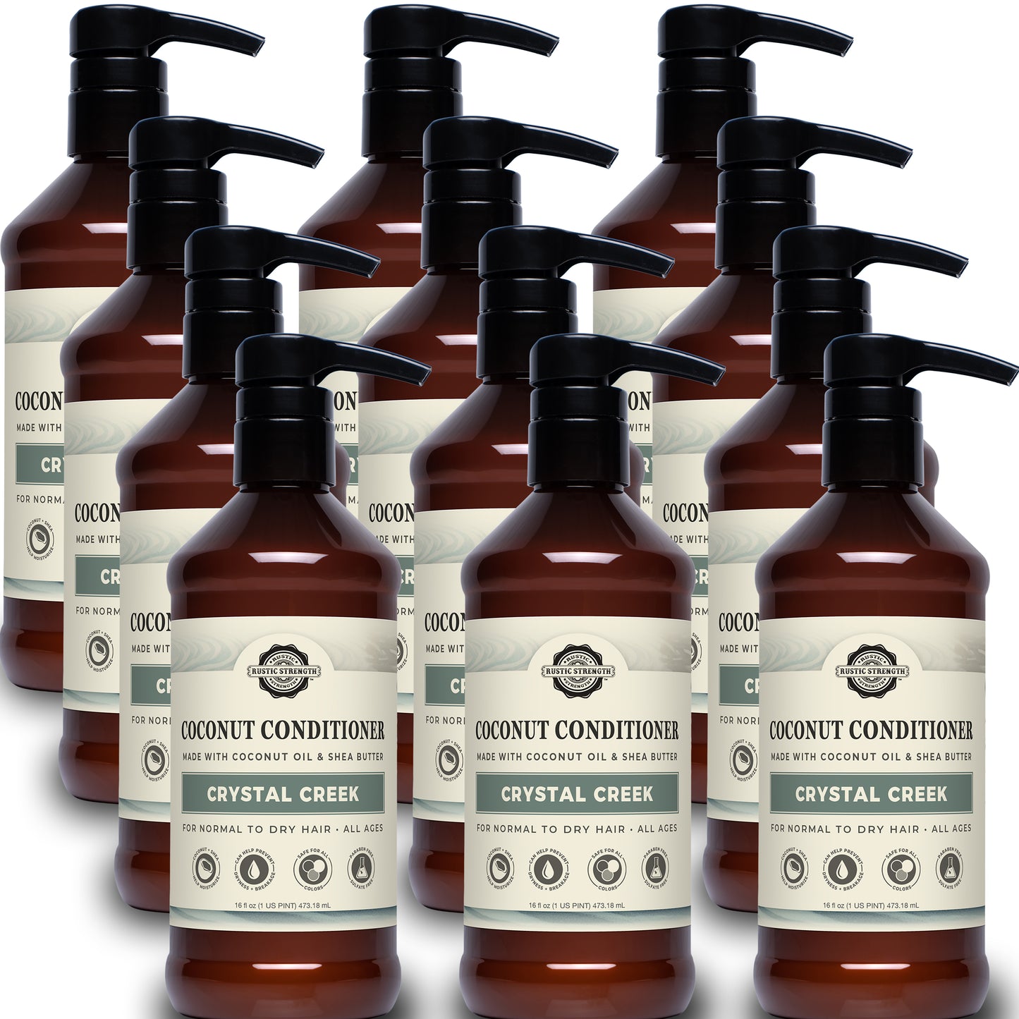 Coconut Conditioner | Crystal Creek | 16 oz Bottles