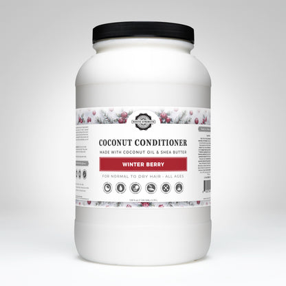 Rustic Strength, Coconut Conditioner, 1 Gallon, Plastic Jar, Winter Berry