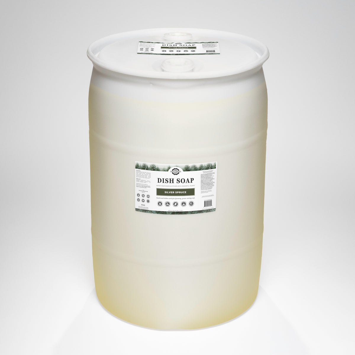 Rustic Strength, Dish Soap, 30 Gallon, Drum, Silver Spruce