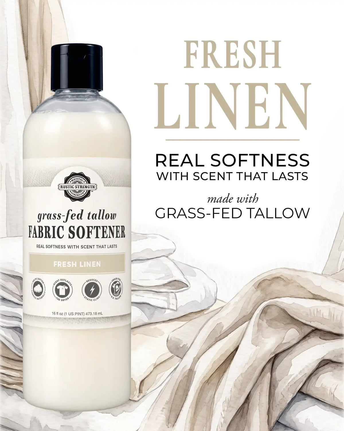 Tallow Fabric Softener | Retail-Ready Cases