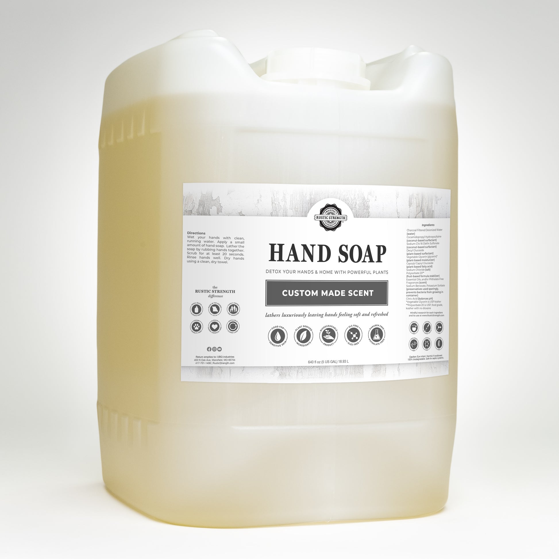 Unscented Hand Soap Gallon - EO Products