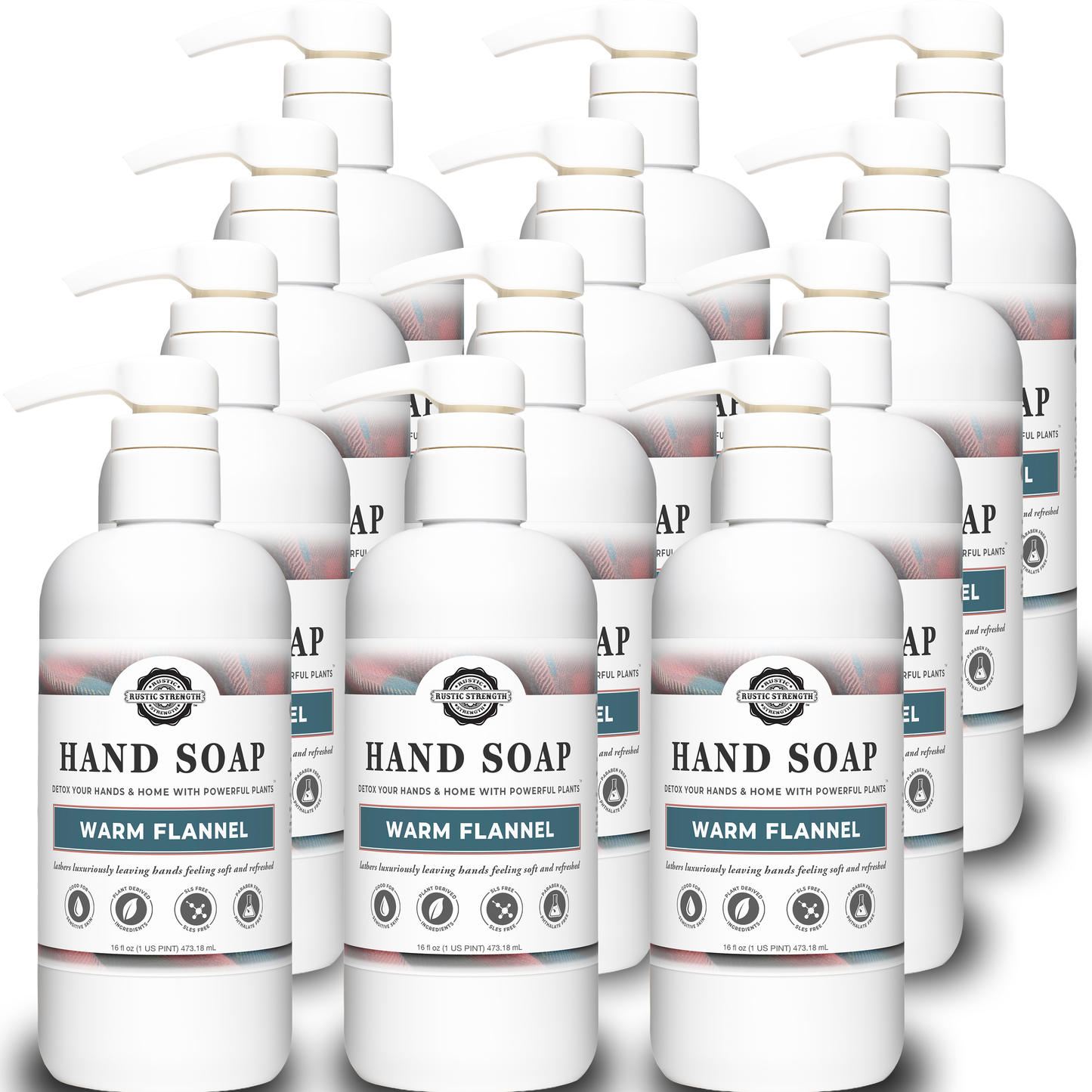 Hand Soap | Warm Flannel | 16 oz Pump Bottle