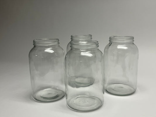 1 Gallon Wide-Mouth Glass Jars | Case of 4