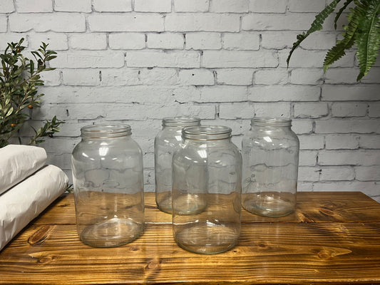 1 Gallon Wide-Mouth Glass Jars | Case of 4