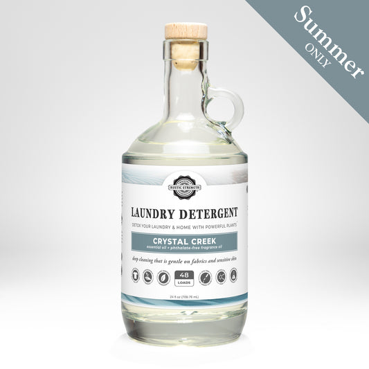 Laundry Detergent | Crystal Creek | 24 oz Glass Bottle