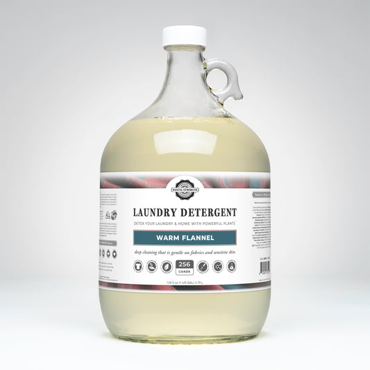 Rustic Strength, Laundry Detergent, 1 Gallon, Glass Jug, Warm Flannel