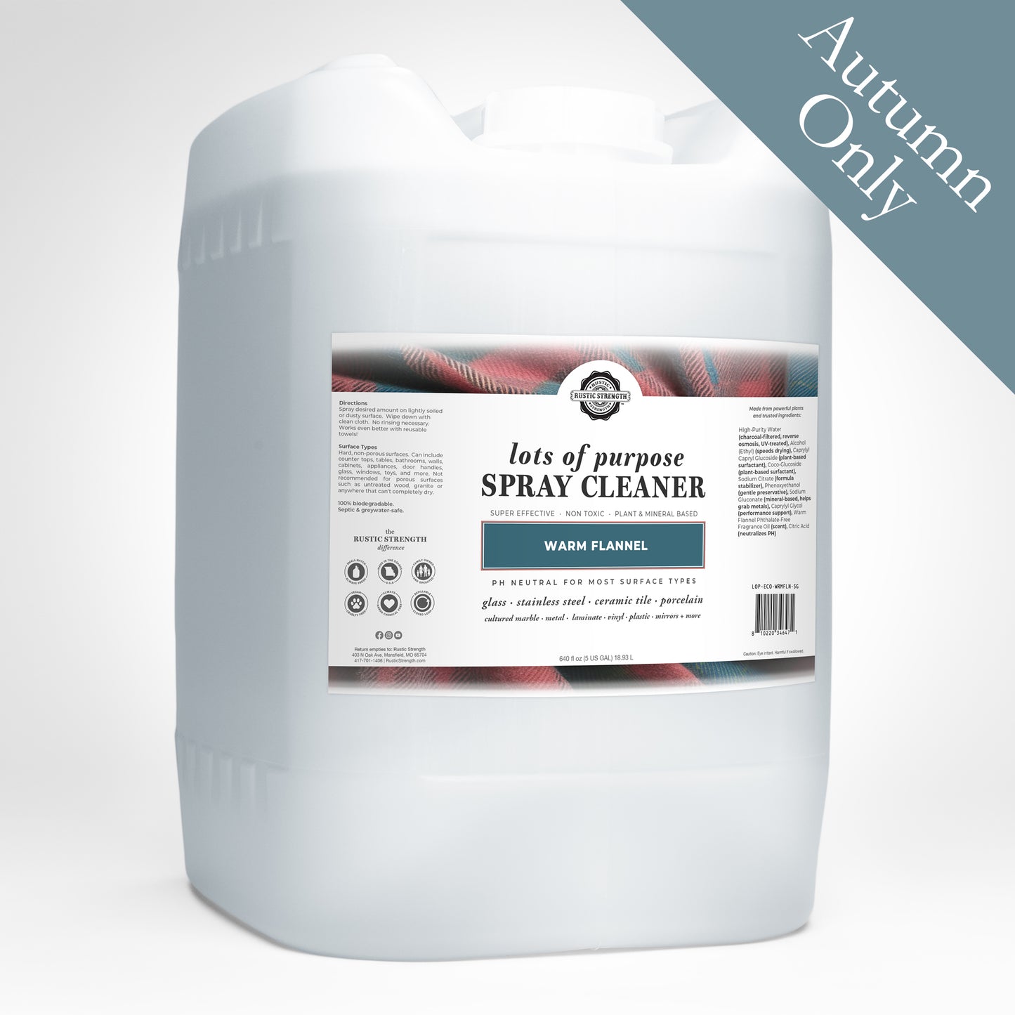 Lots of Purpose Spray Cleaner | Ready-To-Use | Warm Flannel