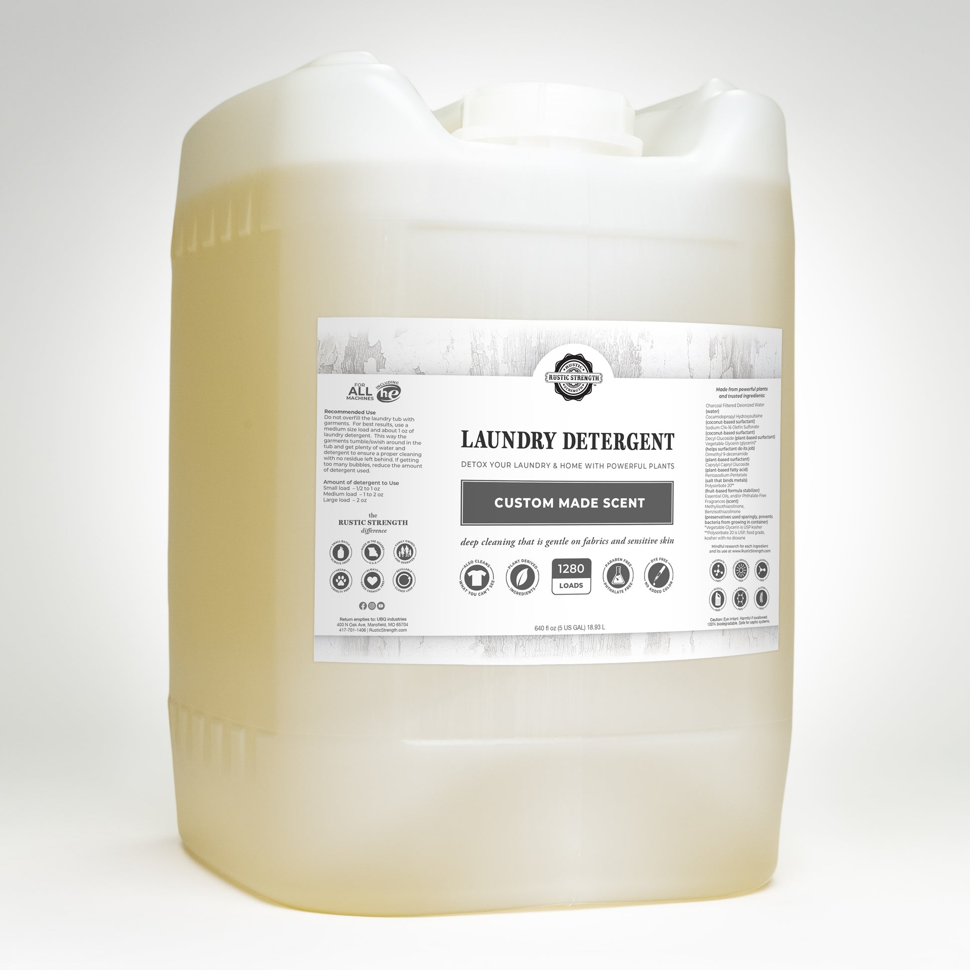 5 Gallon Bucket of HE liquid Laundry detergent BUY from a Factory  Distributor