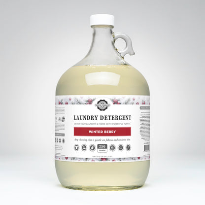 Rustic Strength, Laundry Detergent, 1 Gallon, Glass Jug, Winter Berry