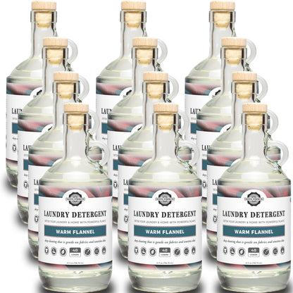 Laundry Detergent | Warm Flannel | 24 oz Glass Bottle