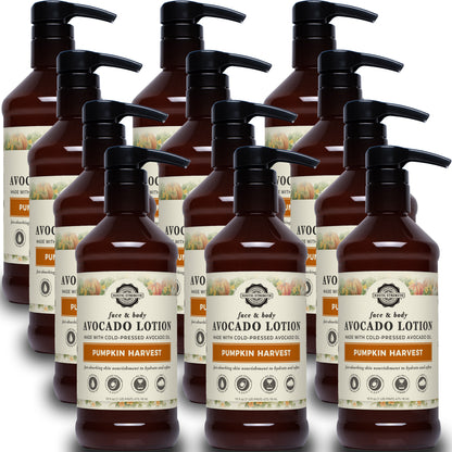 Avocado Lotion for Face & Body | Pumpkin Harvest | 16 oz Bottles