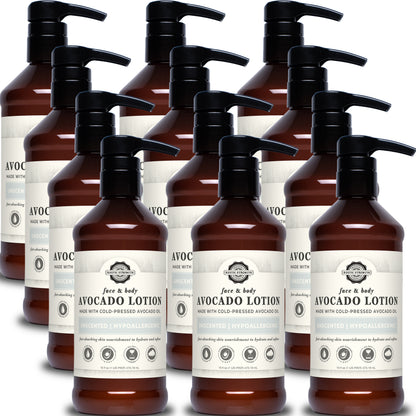 Avocado Lotion for Face & Body | 16 oz Bottles