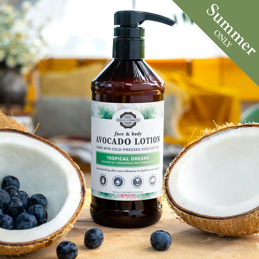 Avocado Lotion for Face & Body | Tropical Dreams | 16 oz Bottles