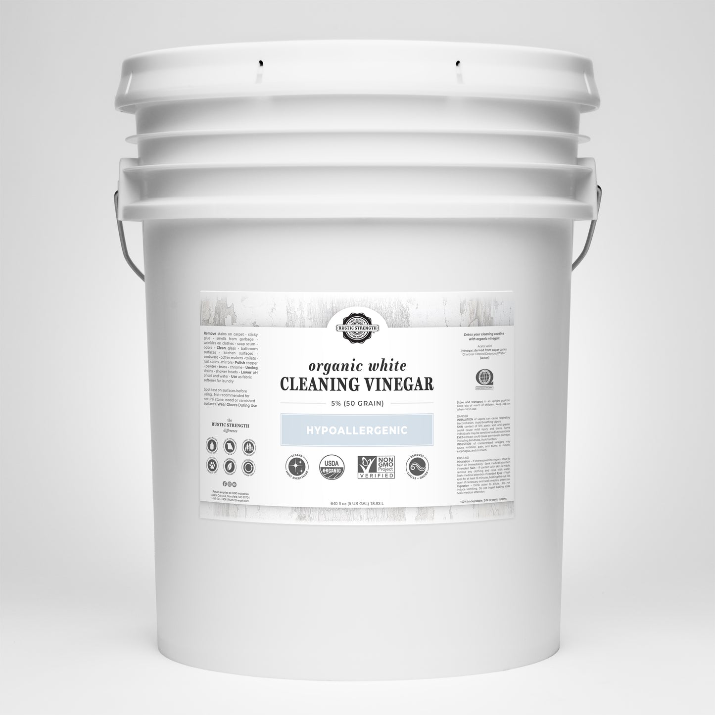 Organic Cleaning Vinegar - 50 grain