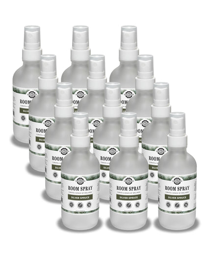 Rustic Strength, Room Spray, 4oz glass bottle with spray top, Silver Spruce, 12-pack