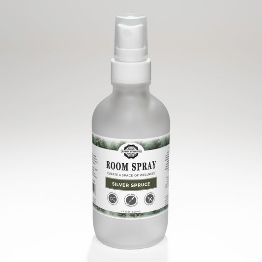 Rustic Strength, Room Spray, 4oz glass bottle with spray top, Silver Spruce