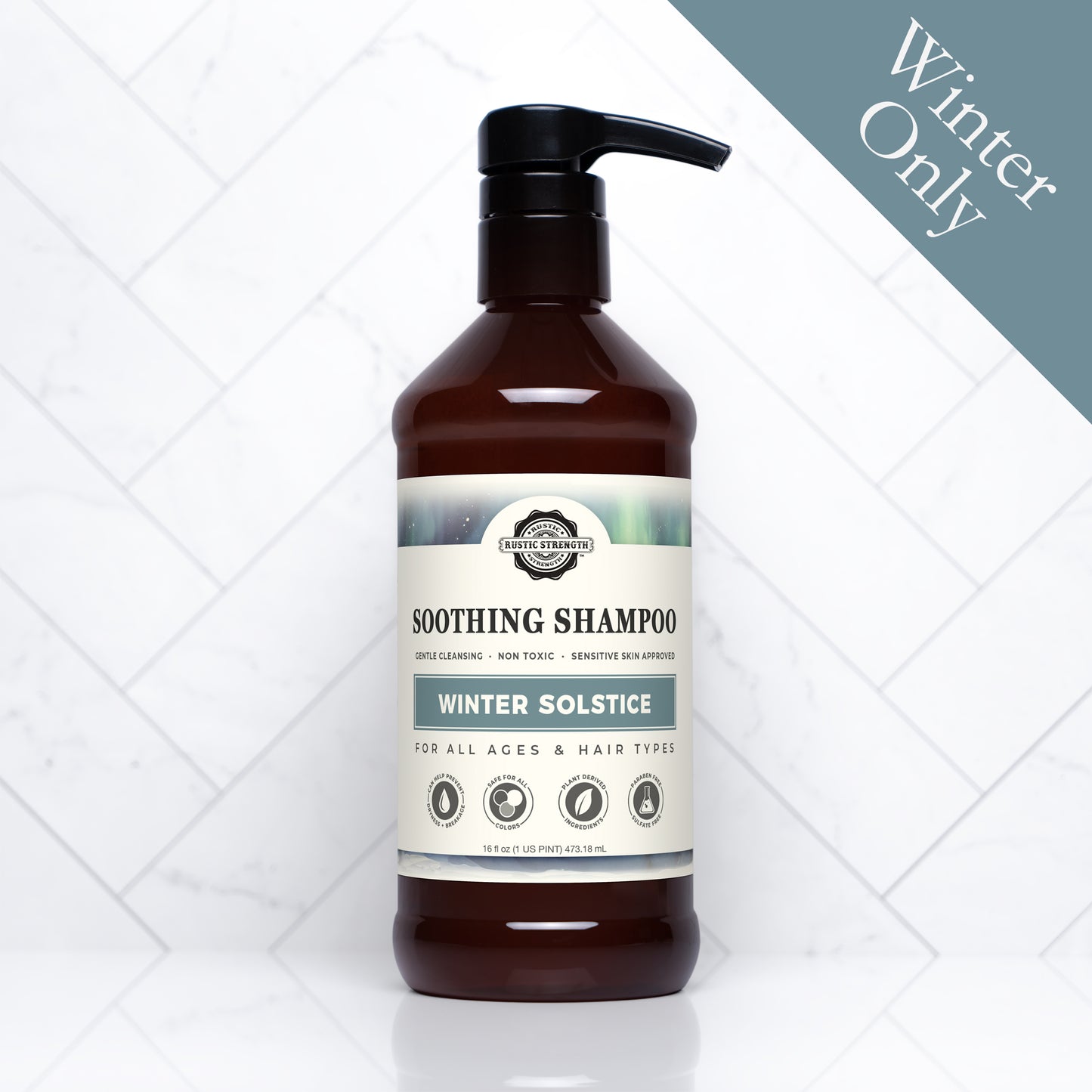 Soothing Shampoo | Winter Solstice | 16 oz Bottles