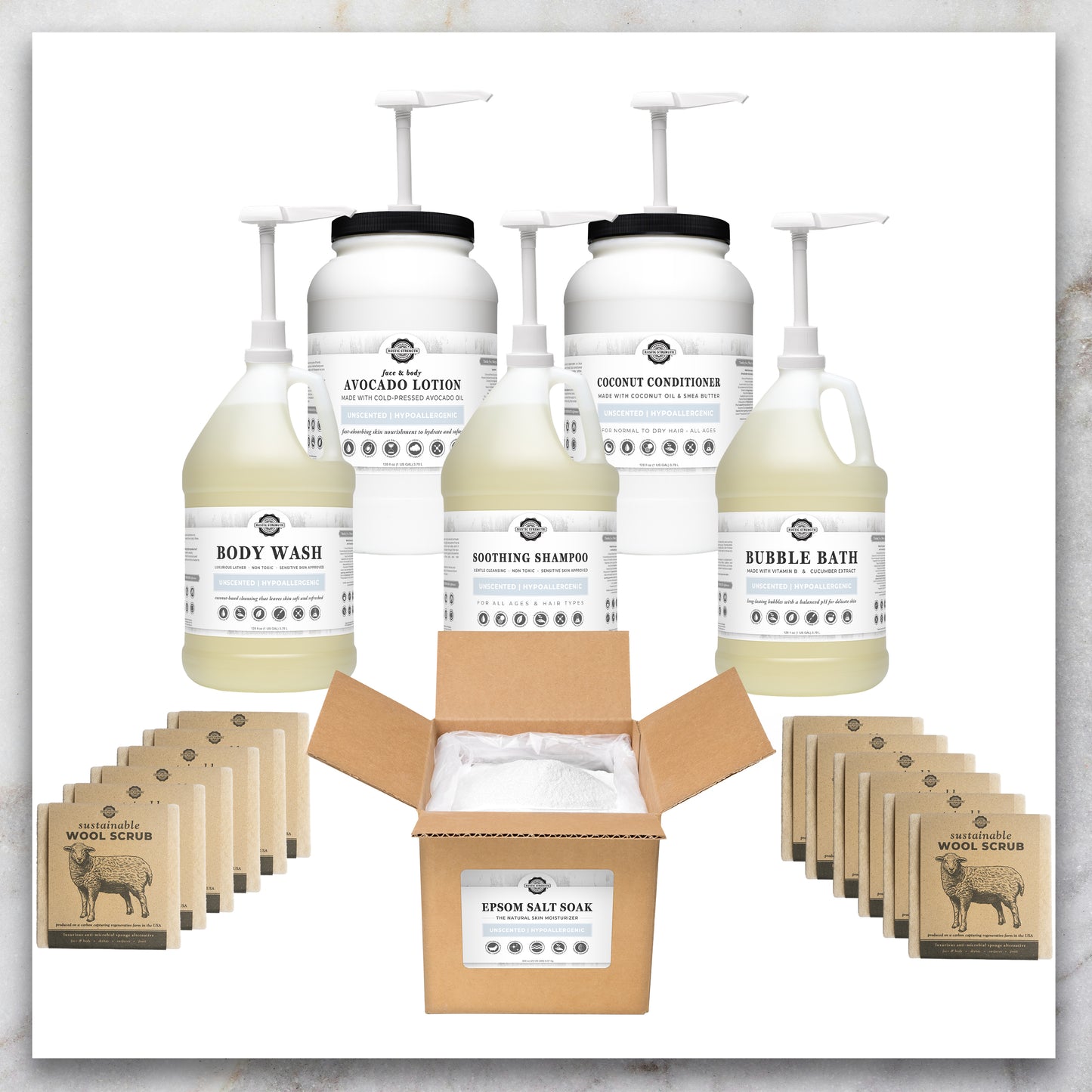 Bath & Body Starter Bundle | Unscented