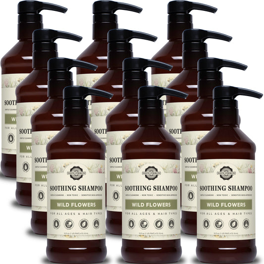 Soothing Shampoo | Wild Flowers | 16 oz Bottles