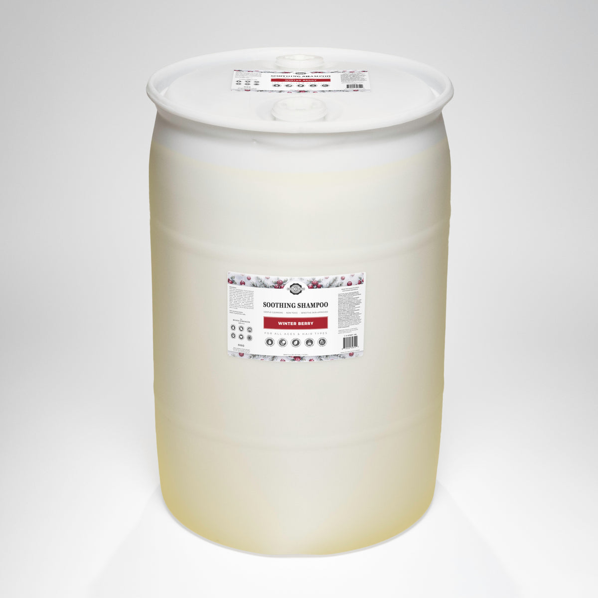Rustic Strength, Soothing Shampoo, 30 Gallon, Drum, Winter Berry
