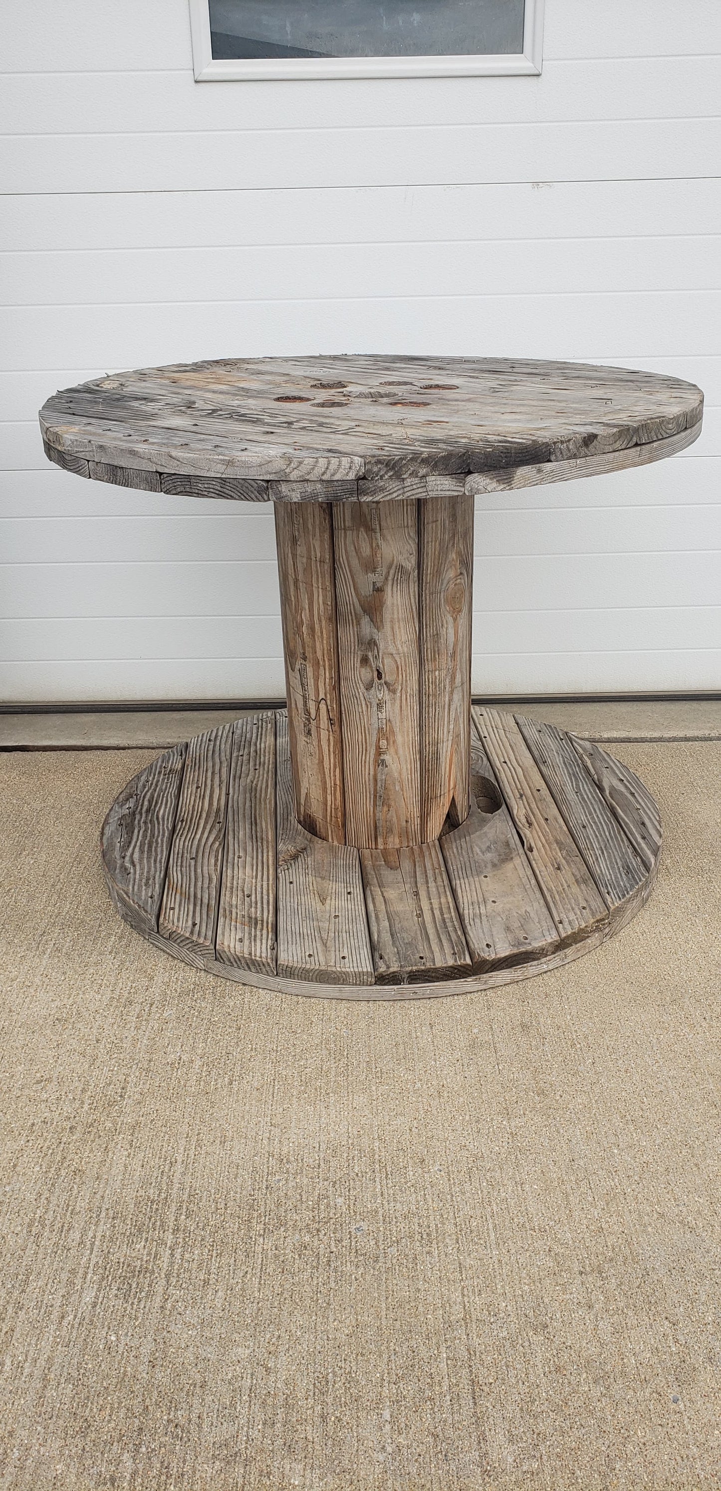 Large naturally aged display table