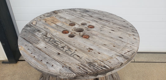 Large naturally aged display table