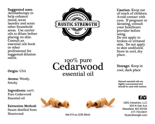 Cedarwood Essential Oil - 16oz