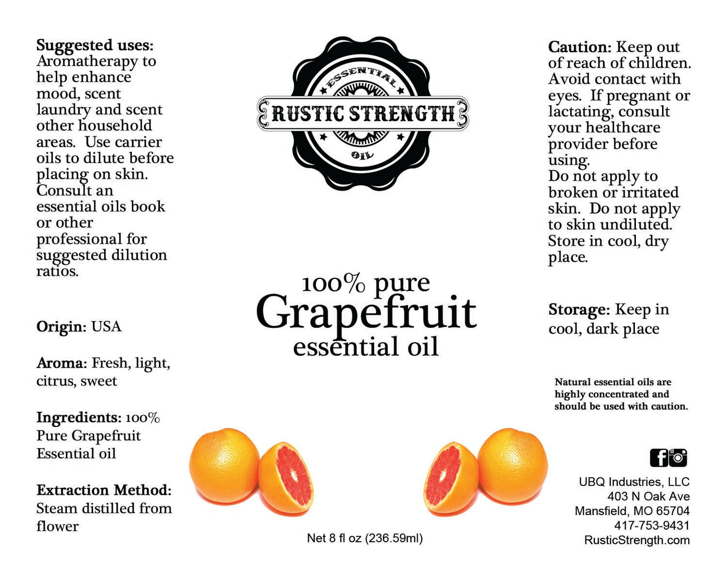 Grapefruit Essential Oil - 16oz