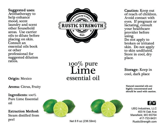 Lime Essential Oil - 16oz